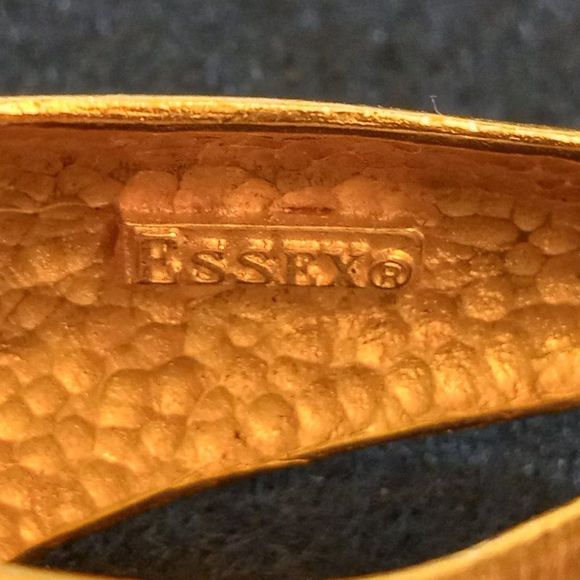 Essex Vintage 2” Long, Gold Tone, Clip-on Hoop Earrings - Picture 3 of 4